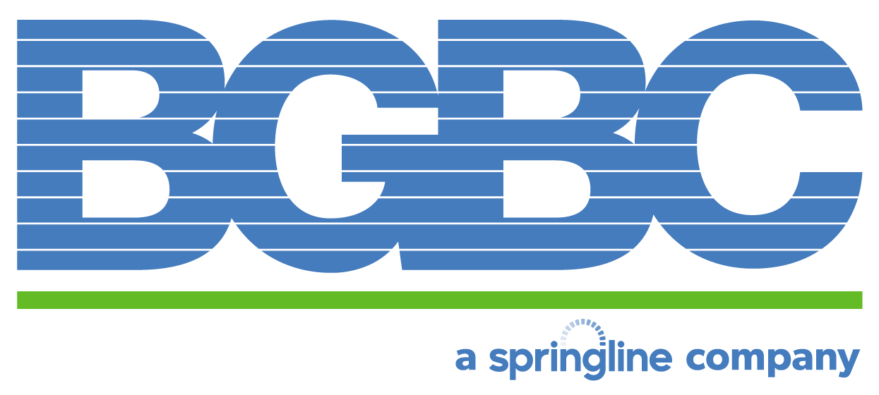 BGBC logo — professional wordmark featuring BGBC in blue uppercase letters, representing BGBC, a Springline firm providing accounting and advisory services. 